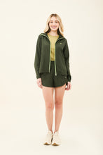 Cargar imagen en el visor de la galería, Image 06: Uv Line Fitness Robes Bag-Foldable Windbreaker Jacket Verde Militar
