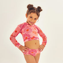 Cargar imagen en el visor de la galería, Model Front: Uv Line Deux Pièces Fille Bikini Girl Solar Rose

