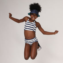 Cargar imagen en el visor de la galería, Model Front: Uv Line Deux Pièces Fille Bikini Set Listras Upf50+
