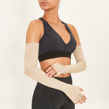 Cargar imagen en el visor de la galería, Image 02: Uv Line Gants Extra Long Glove Chocolate Upf50+
