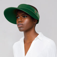 Cargar imagen en el visor de la galería, Model Front: Uv Line Visière Grecia Verde Folha Upf50+
