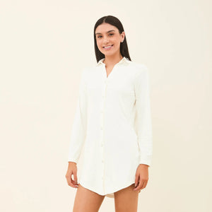 Image 02: Uv Line Vêtement De Plage Shirtdress Copenhagen Offwhite Upf50+