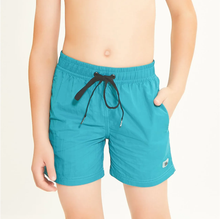 Cargar imagen en el visor de la galería, Gallery: Uv Line Maillot De Bain Garçon Short Aqua Lucca Petroleo Upf50+
