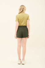 Cargar imagen en el visor de la galería, Model Back: Uv Line Fitness Bas Short Race Verde Militar Upf50+
