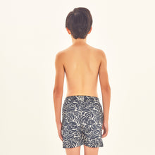 Cargar imagen en el visor de la galería, Model Back: Uv Line Maillot De Bain Garçon Shorts Kids Costela Aco Upf50+
