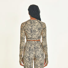 Cargar imagen en el visor de la galería, Model Back: Uv Line Haut De Plage Top Zebra
