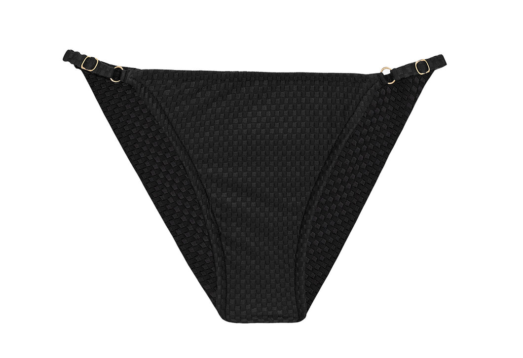 Stockings - Bottom Cloque Preto Cheeky Comfort - Black – Mademoiselle Bikini