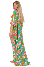 Cargar imagen en el visor de la galería, Green Bloom Long Dress
