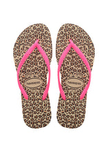 Cargar imagen en el visor de la galería, Havaianas Slim Animals Sandgrey/Pink
