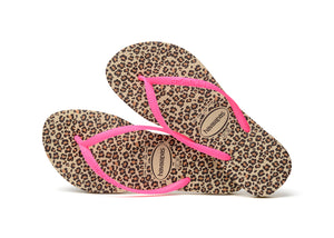 Havaianas Slim Animals Sandgrey/Pink