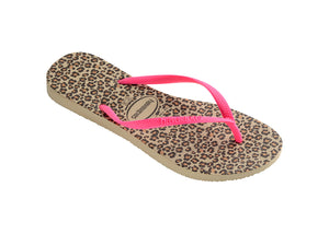 Havaianas Slim Animals Sandgrey/Pink