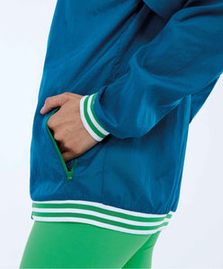 Jaqueta Aerofit Bomber Com Punhos Verde Deep Lagoon