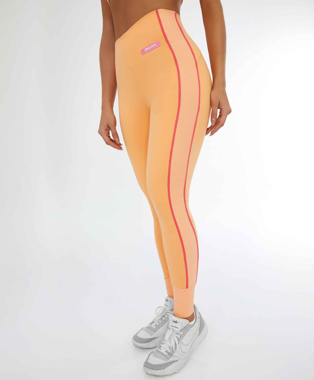 Leggings Blackout II C/ Recorte Verticale Laranja Gym