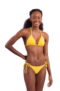 Malibu-Yellow Tri-Inv Cheeky-Tie Set