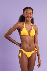 Malibu-Yellow Tri-Inv Cheeky-Tie Set