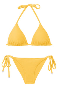 Malibu-Yellow Tri-Inv Cheeky-Tie Set