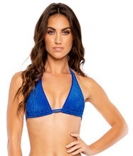 Load image into Gallery viewer, Top Halter Stardust Royal Blue
