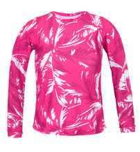 Cargar imagen en el visor de la galería, Top Pink-Palms Rash-Guard
